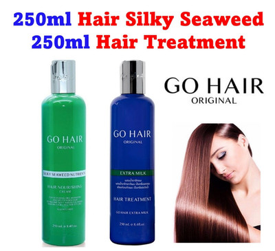 2x250ml New Go Hair Silky Seaweed Nutrients Extra Milk Hair for Dry Hair Smooth