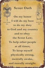 Tin Metal Signs Home Décor Vintage Travel Poster-1911 Boy Scout Oath Retro Poste