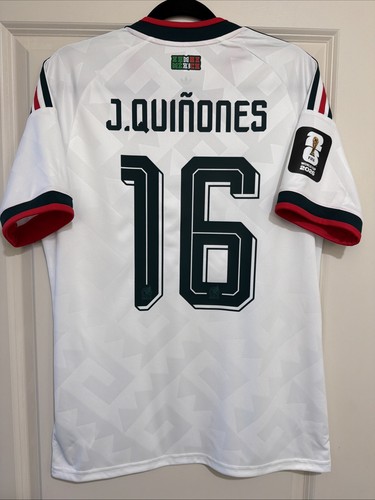 Julian Quiñones #16 Mens MEDIUM Adidas Mexico Vs Czechia Fan World Cup Jersey