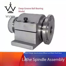 Lathe Spindle Head Assembly with Flange Pulle...
