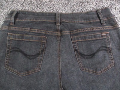 FDJ French Dressing Jeans Pants Womens 14 Black Olivia Straight Denim 32x32