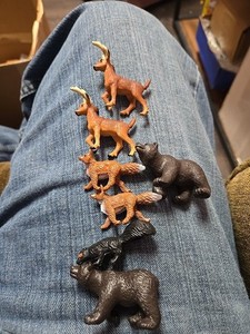 1998 Safari Ltd North American Lot Of 7 Deer Fox Bear & Skunk Is Unknown Brand 