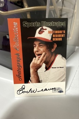 1999 Fleer Sports Illustrated Greats of the Game - Autographs Earl Weaver (AU)
