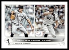 2022 Topps Update Tanner Banks / Bennett Sousa Rookie Chicago White Sox #146