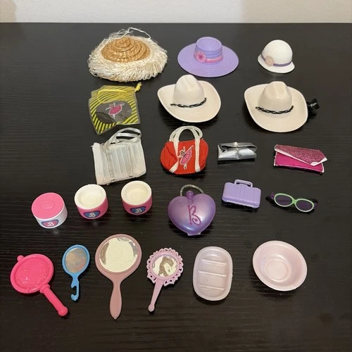 22 Vintage Barbie Hats Handbags Makeup Accessories
