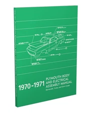 1970-1971 Barracuda Body and Electrical Assembly Manual Plymouth Cuda Factory