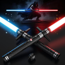 Premium Lightsaber, Dueling Light Saber with Handguard, Real 24 Colors RGB, USB