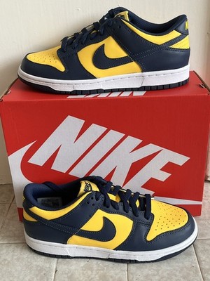Nike Dunk Low 'Michigan Varsity Maize Midnight Navy' - UK 5,5 US 6 - CW1590 700