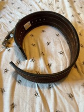 Suede Leather Weightlifting Lever Buckle