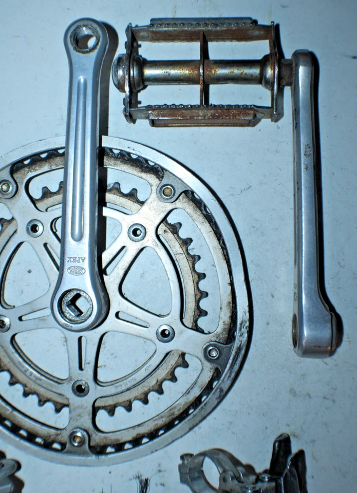 Juego de bielas vintage 170 mm 40/52 t Schwinn Brakes Suntour 7 desviador delantero Foto 4 de 4