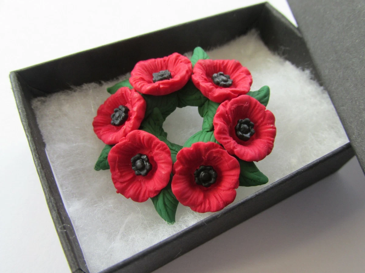 Poppy brooch deals ebay