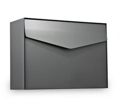 MEFA Briefkasten Letter (112) Basaltgrau  semi mat RAL 7012 Wandbriefkasten