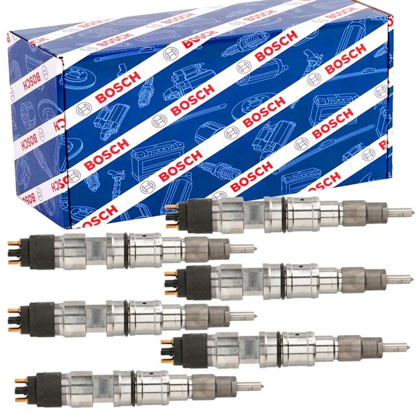 6X Bosch 0445120064 EinspritzdüSe FüR Rvi Midlum Premium Volvo Fe Fl D7E240-Dxi7-image