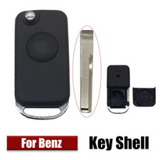 1 Pcs Car Flip Key Fob Shell Cover For Mercedes Benz Ml430 E500 Sl320 Sl500 S320