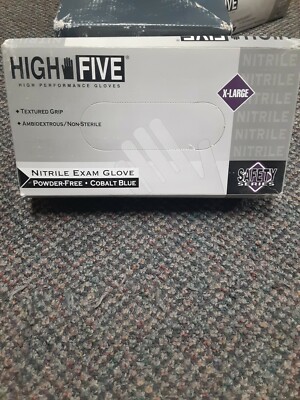 High Five Exam Grade Gloves - XLarge - 100ct - N274E - Powder Free Latex Free