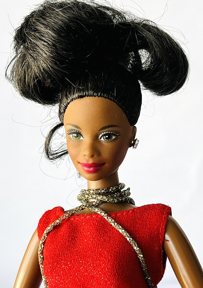 princess polly baby blue dress No. 1 VINTAGE 1979 First Black Barbie Doll Disco Afro Red Dress Mattel 1293  New Nrfb Rare Item!