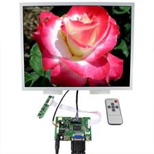 HD VGA 2AV LCD Controller Board 15" LQ150X1LG96 1024x768 LCD Screen