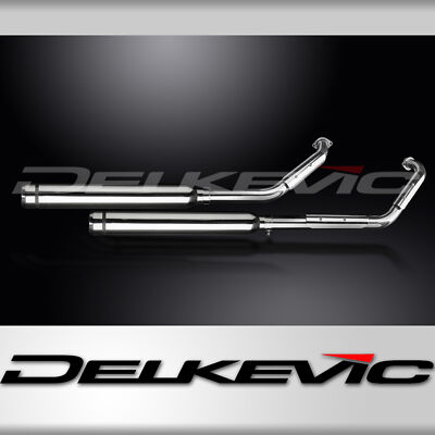 Suzuki VL800 Intruder 01-16 Vollauspuff 2-2 550mm Bull Nose Endtopf Edelstahl