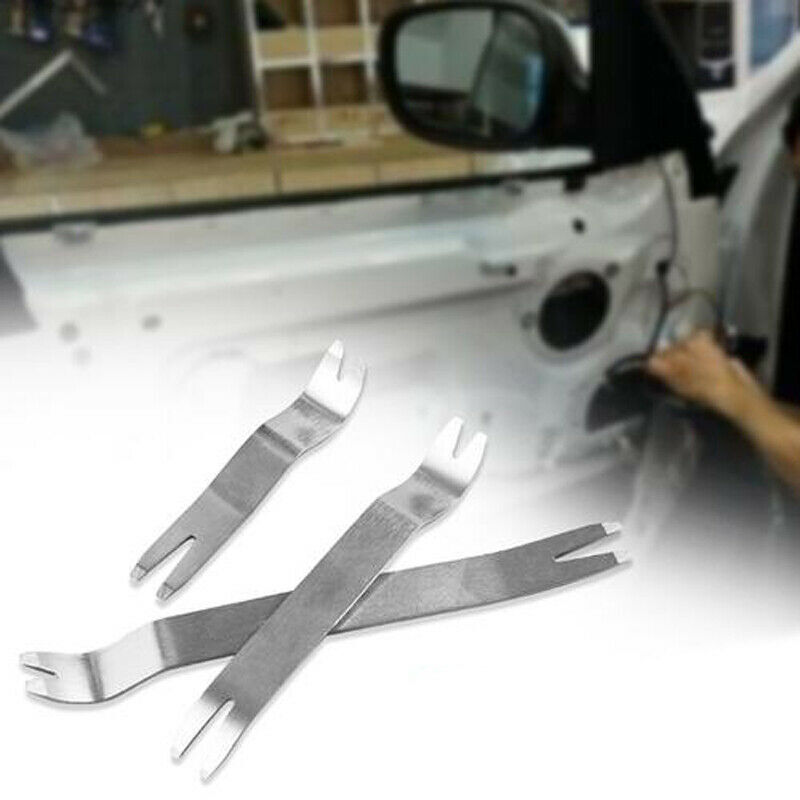 12-Piece Car Door Panel Clip Pry Tool Set — For Audio System Install, Navigation Removal, Trim & Dash Work