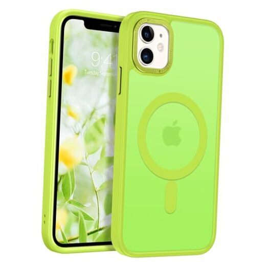 for iPhone 11 Phone Case, Phone Case iPhone 11 Magnetic Case BRIGHT GREEN