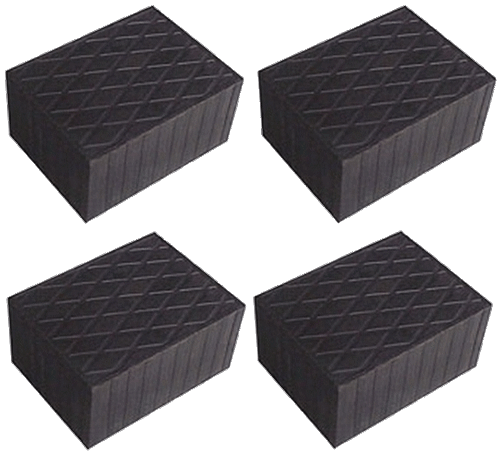 4 X bloc de caoutchouc 160x120x80 mm. pour Pont elevateur - tampons - Italie - Imagen 3 de 3