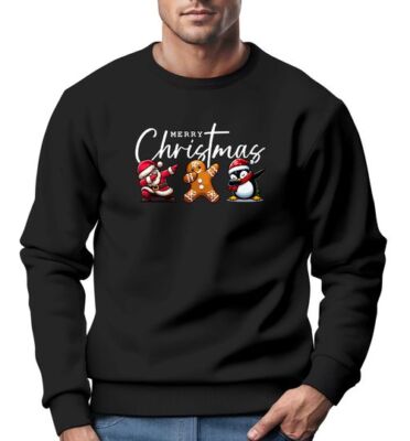 Strickpullover Weihnachtspullover Herren Hochwertig Sweatshirt