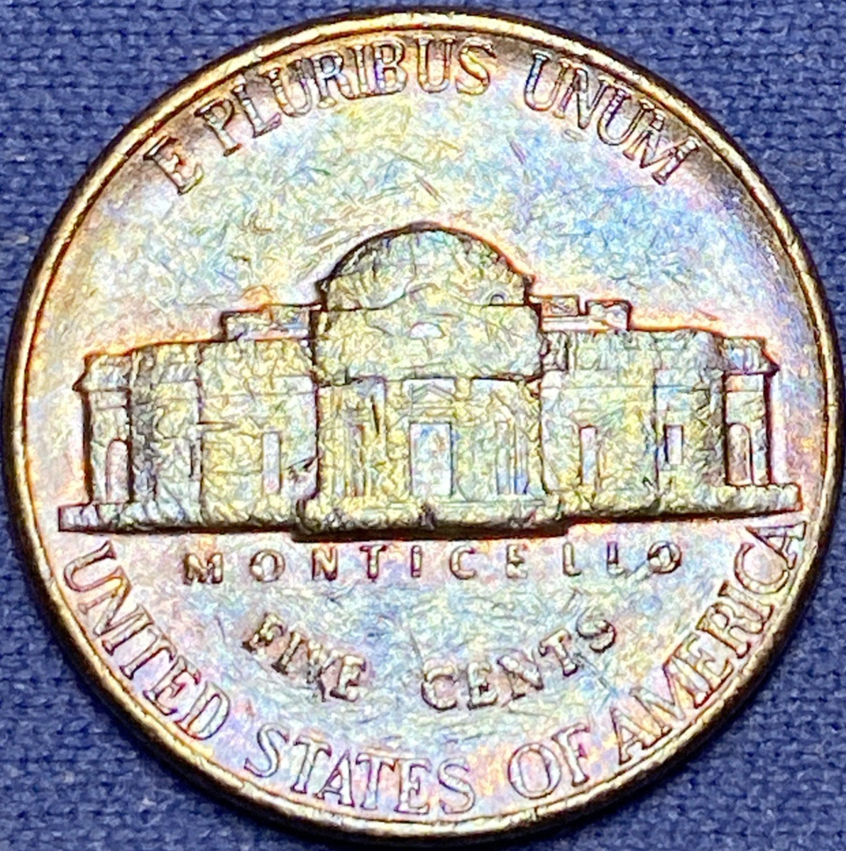 廃盤　レア　希少　入手困難　エサンスシネルジックニュイ クレドポー　40ml 1997-D Jefferson Nickel Brilliant Rainbow Toned Coin #4 | eBay