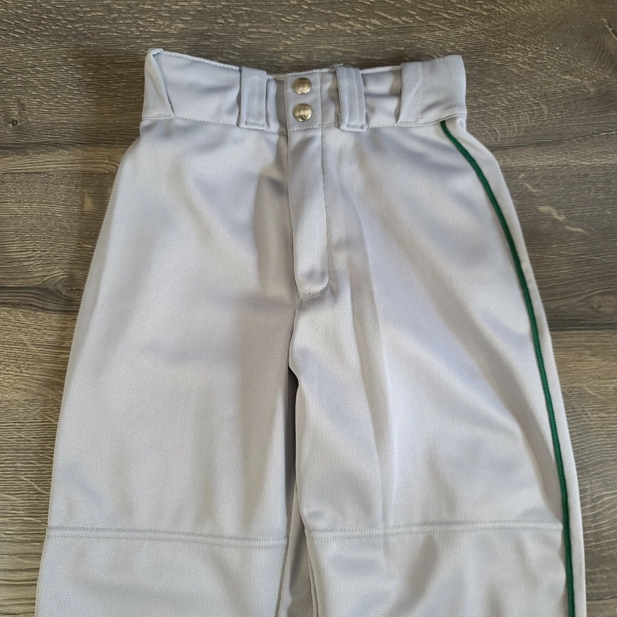 Wilson Youth Small Solid Gray with Dark Green Piping Baseball