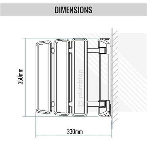 EcoSpa Folding Shower Seat Wall Mounted in White & Chrome Bathroom