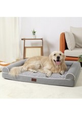 Orthopedic Dog Bed Pet Sofa with Nonslip Removable Cover for Large Dogs