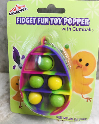 Carousel Fidget Fun Toy Popper W/ Gumballs:0.35oz/10g-Brand New-SHIPS N 24 HOURS