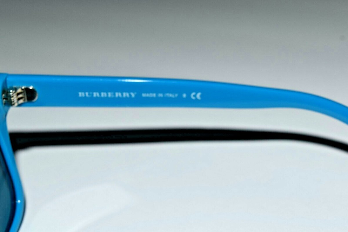 BURBERRY B 4140 Sunglasses 3390/80 55-18 140 2N Teal Blue Square Rectangular Burberry Blue Square Sunglasses for Women for sale | eBay main image 2
