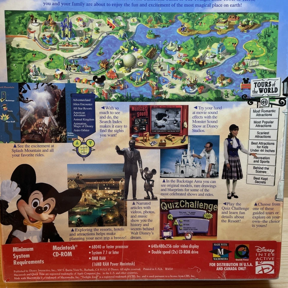 The Walt Disney World Explorer 25th Anniversary 1996 Big Box Mac Sealed NIB New - Image 4 of 4