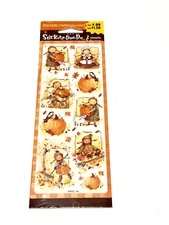 VTG American Greetings Stickety Doo Da Stickers Pilgrim Pumpkin Fall Autumn NEW