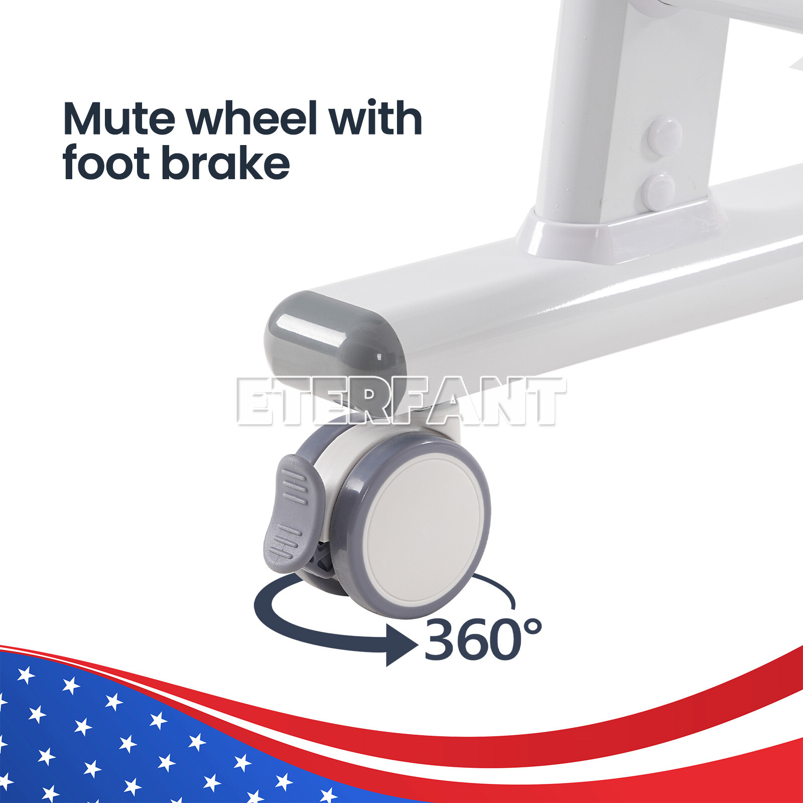 ETERFANT 3 Tiers Medical Tool Cart Dental Trolley Cart Mobile Instrument Cart