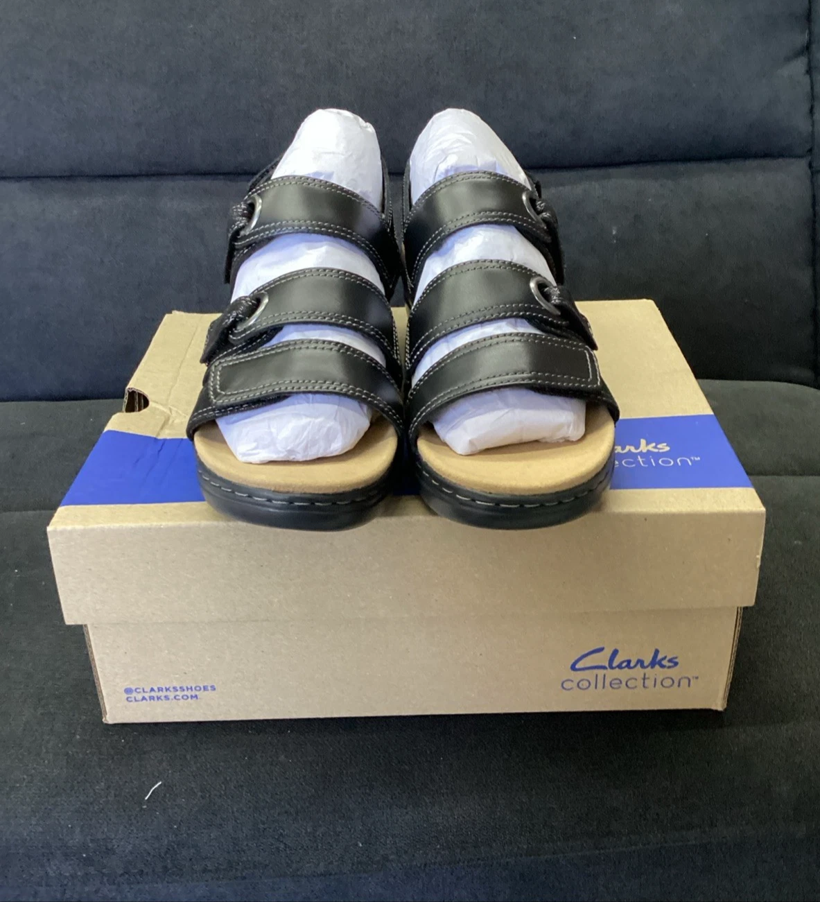 Clarks Collection Merliah 2 Bali sandalo donna nero taglia 8 5