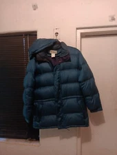 L.L. Bean Goose Down Puffer Jacket Coat Vintage Ski Snow Winter Mens Sz LARGE