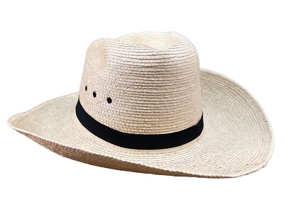 Big Bend Saddlery Palm Leaf Western Hat RN 81305 Size 7 3/8  display picture 3