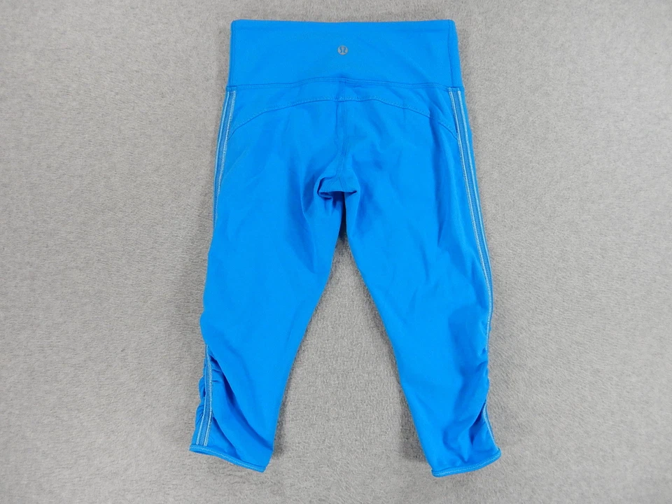 LuLuLemon Nylon/Spandex Fitness Workout Casual Tights (Women's Size 2) Blue - Image 4 of 4