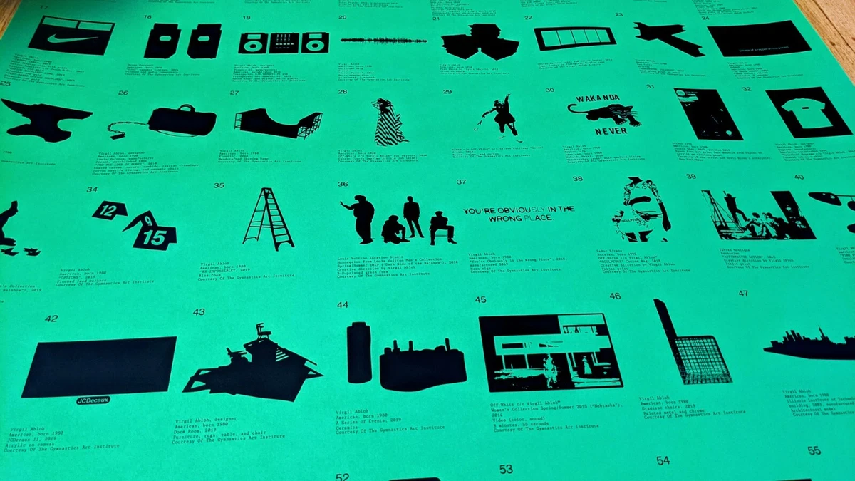 Off-White - Virgil Abloh ICA "FOS" Exhibition  ポスター Virgil Abloh ICA 