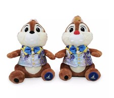 Walt Disney World Parks 50th Anniversary Chip n Dale Plush Toy Set of 2 NWT