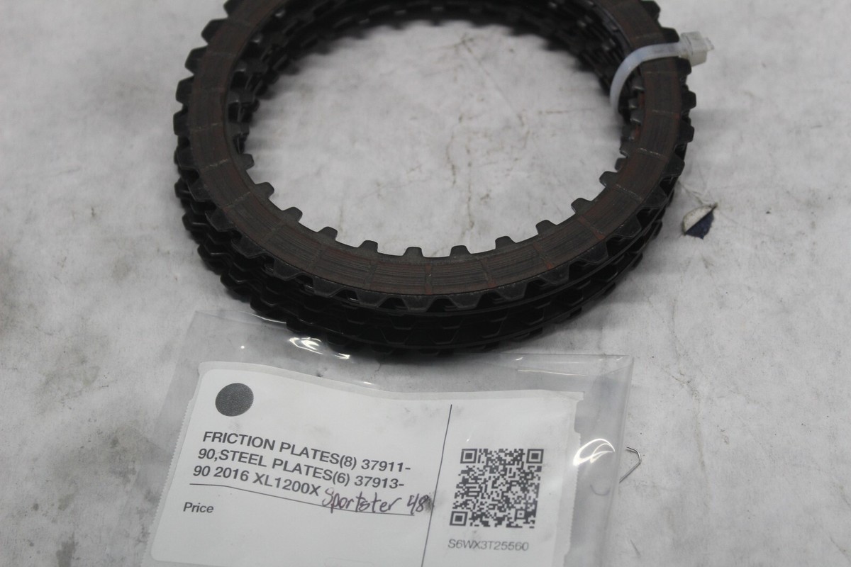 CLUTCH FRICTION PLATE (8) 37911-90, STEEL PLATE PACK (6) 37913-90