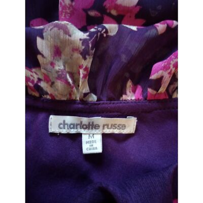 charlotte russe purple floral dress Charlotte Russe Pink Floral Ruffle Midi Dress