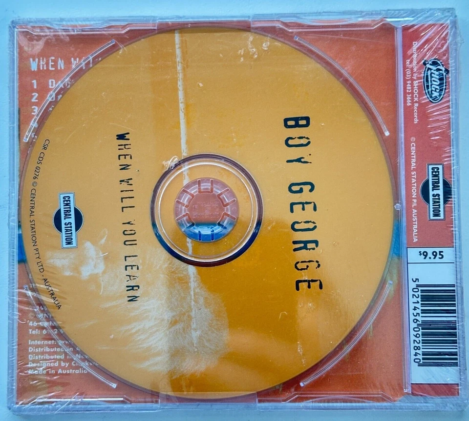 Boy George - When Will You Learn CD Single Australian Remixes New Sealed Foto 2 de 2
