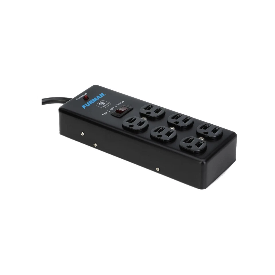 Furman SS-6B Pro Plug 6 Outlet AC Surge 15A Power Strip Conditioning - Image 3 of 4