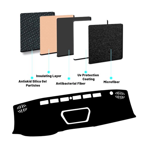 Dashboard Cover Interior Center Console Mat Pad Carpet For Nissan Frontier 21-24 - Picture 4 of 13