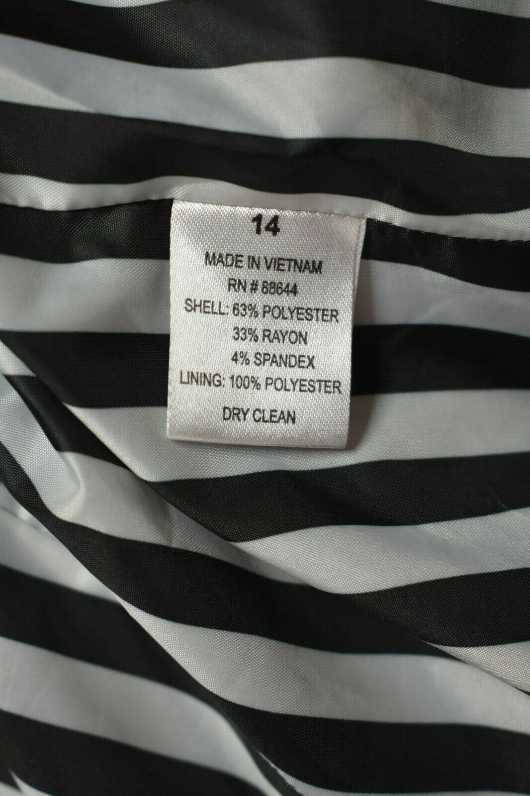 John Meyer Collection Womens Solid Black Zipper P… - image 9