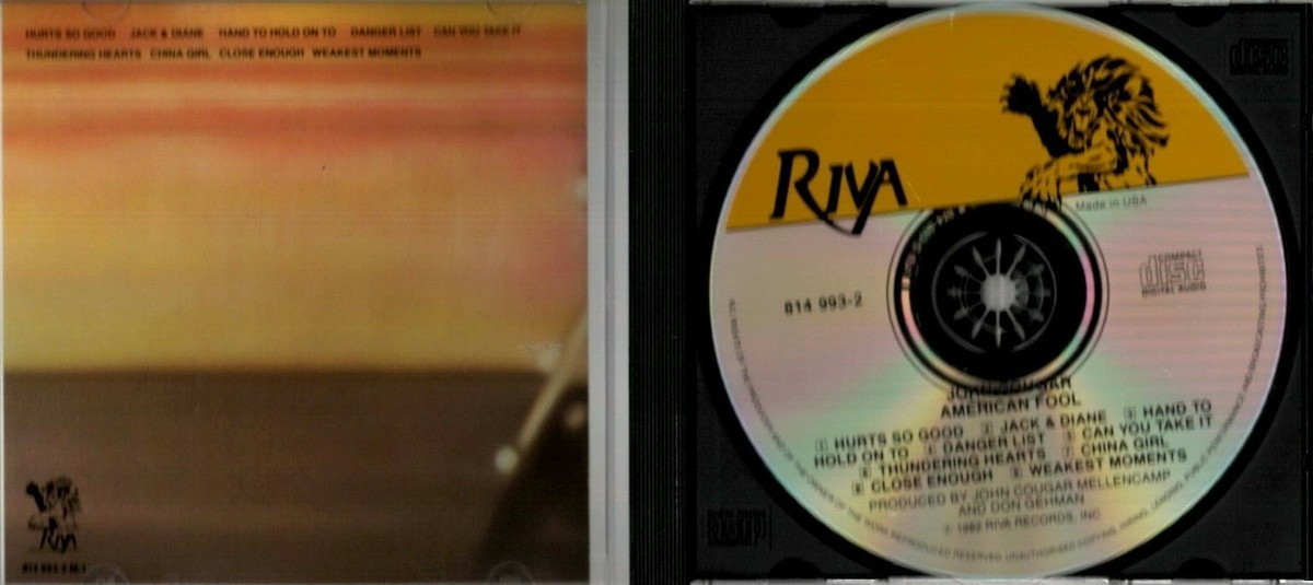 John Cougar CD Riva Records 1982, 814 993-2-M-1, American