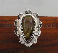 Natural Labradorite Gemstone Ring, 925 Sterling Silver, Design Ring Gift For Her