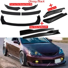 For Acura RSX DC5 Front Bumper Lip /Spoiler Body Kit Side+Skirt Rear